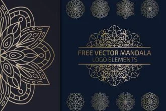 Free Vector Mandala Logo Elements
