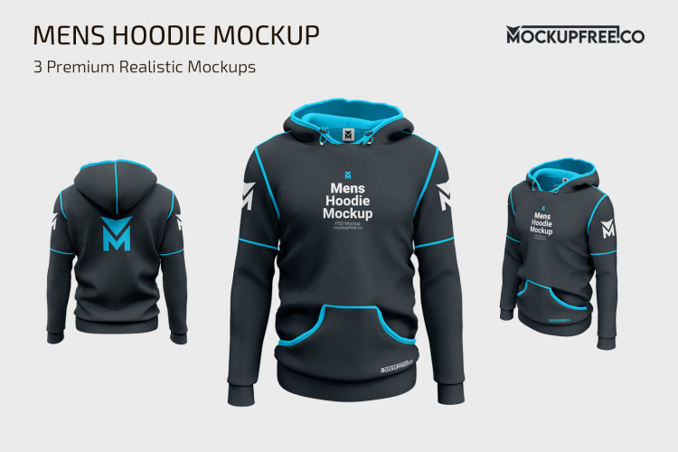 Men’s Hoodie Mockup Set