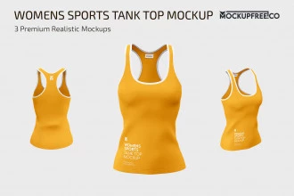 Women’s Sports Tank Top Mockup Set