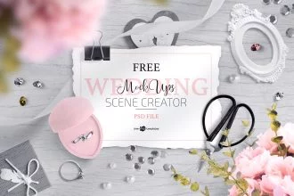 Free Wedding Mockup Scene Creator + Premium Version