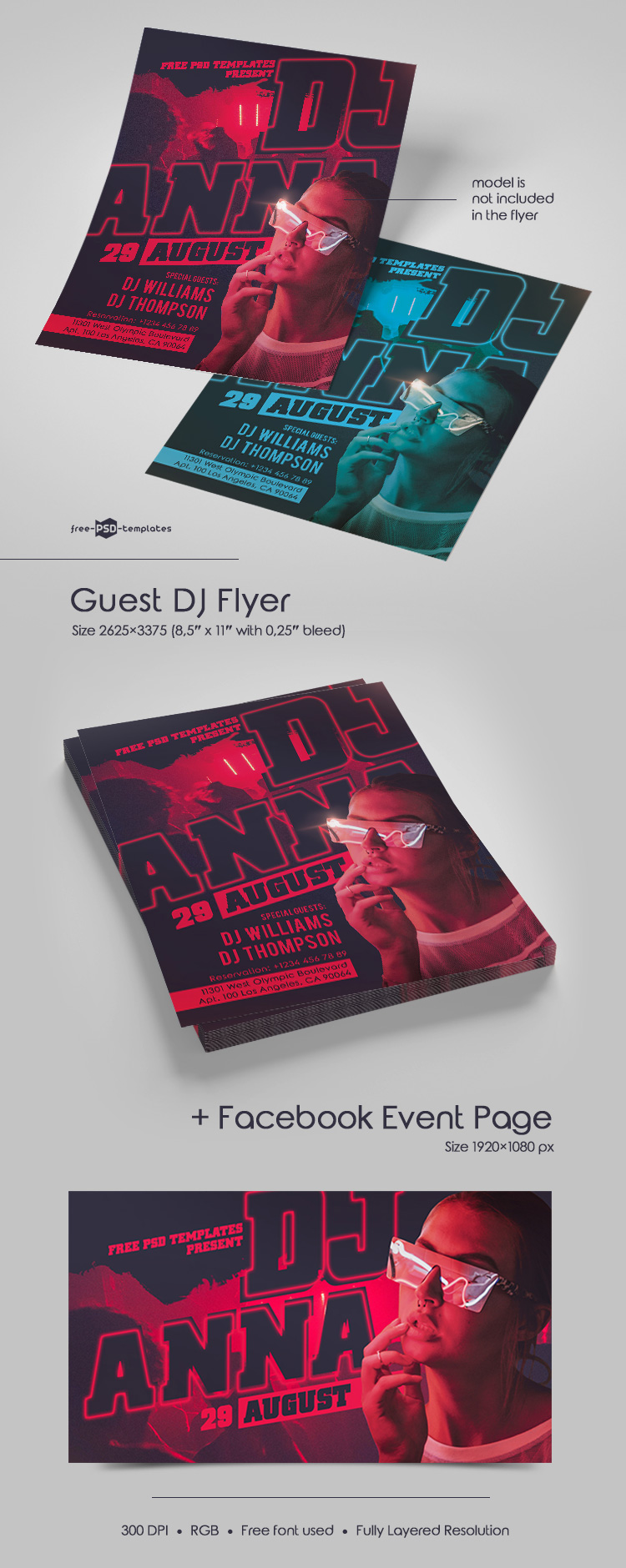 Free Guest Dj Flyer In Psd Free Psd Templates