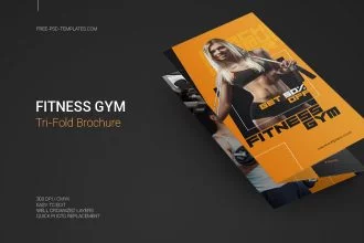 Free Fitness Gym Brochure Template (PSD)