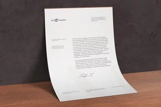 Free A4 Paper Mock-up in PSD