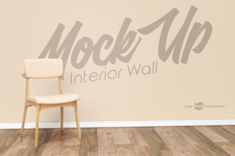 Free Blank Interior Wall Mockup (PSD)