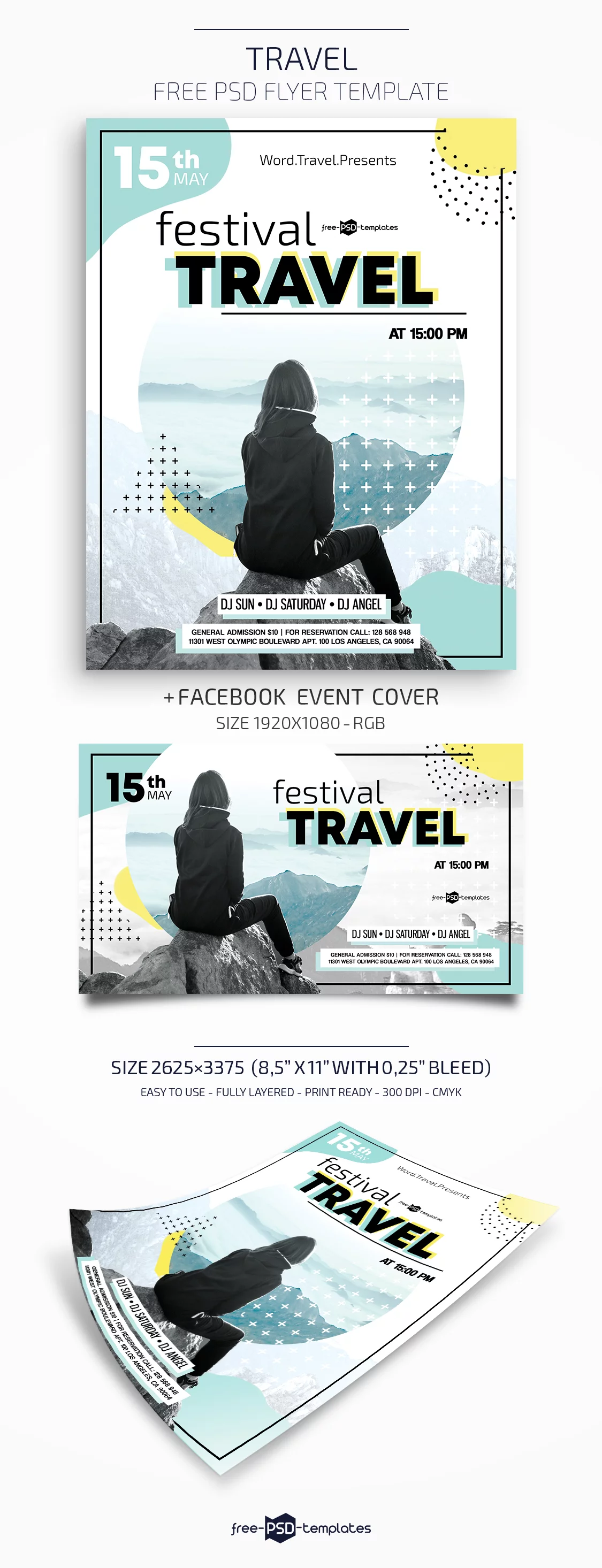 Free Travel Flyer in PSD