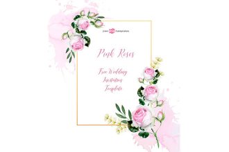 Free Roses Wedding Template