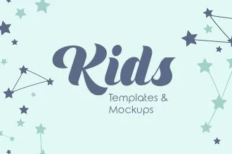 Top 35 Premium & Free Templates and Mockups for Kids Related Designs