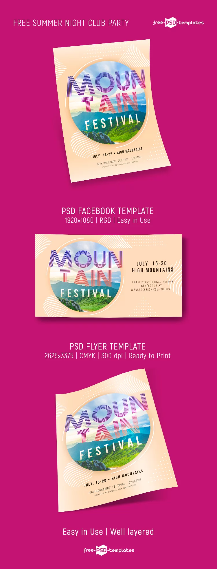 Free Mountain Festival Flyer