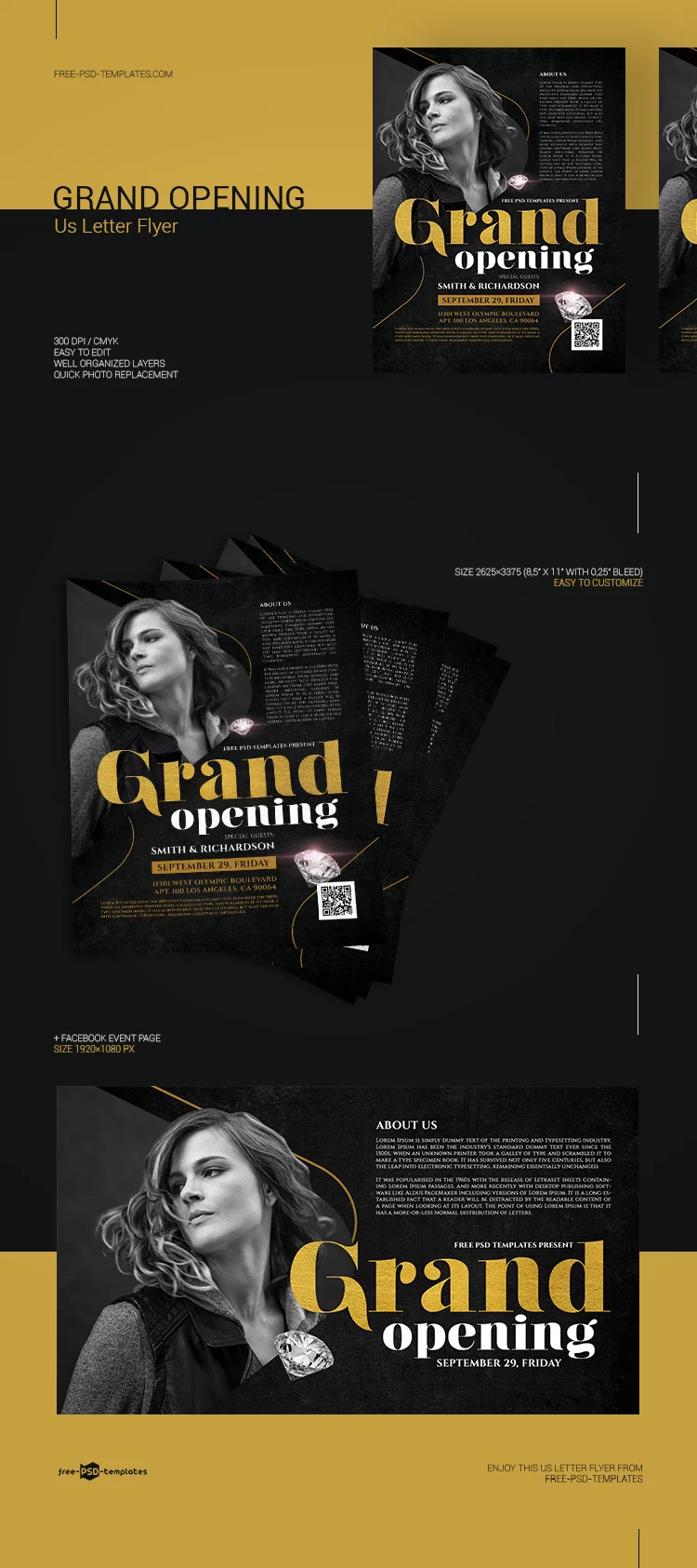 Free Grand Opening Flyer in PSD
