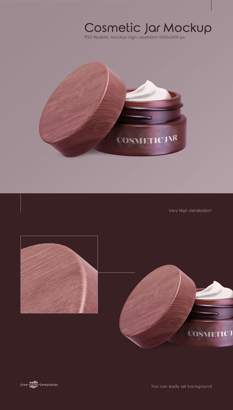 Download Free Cosmetic Jar Mock-up in PSD | Free PSD Templates