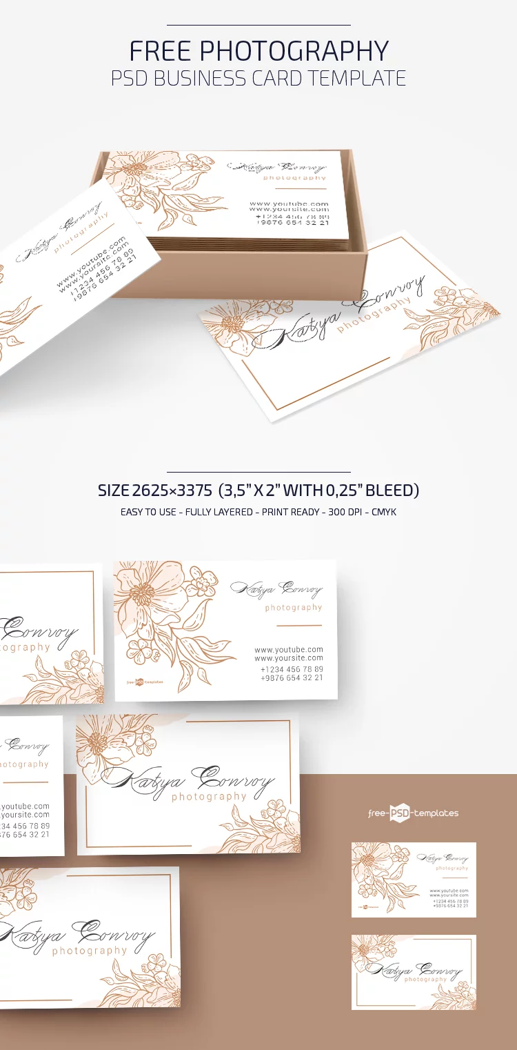 Free Photography Business Card in PSD