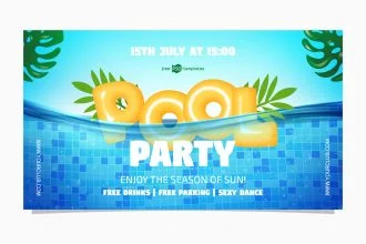 Free Pool Party Facebook Event Page
