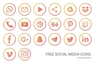 Free Vector Social Media Icons