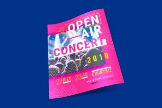 Free Music Concert Flyer template (PSD)