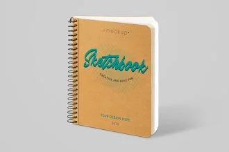 Free Sketchbook Mockup Set