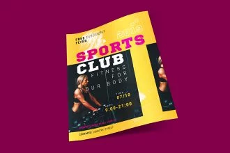 Free Sports Club Fitness Flyer