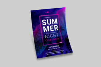 Free Summer Night Club Party Flyer Free Summer Night Club Party Flyer