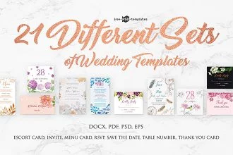 Different Sets of Wedding Templates