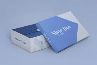 2 Free Shoe Box Mock-ups in PSD