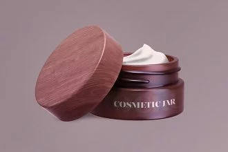 Free Cosmetic Jar Mock-up in PSD