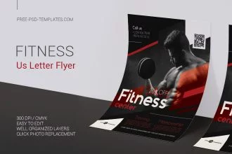 Free Fitness Flyer in PSD