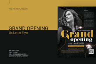 Free Grand Opening Flyer in PSD Free Grand Opening Flyer in PSD