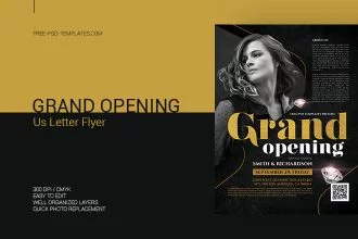 Free Grand Opening Flyer in PSD