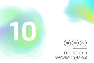 10 Free Vector Gradient Shapes 10 Free Vector Gradient Shapes