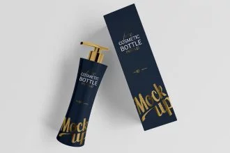 Free Cosmetic Bottle Mockup Set