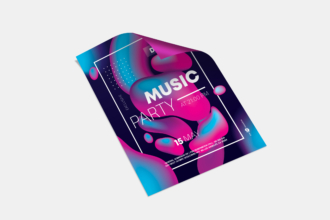 Free Music Party Flyer in PSD Free Music Party Flyer in PSD