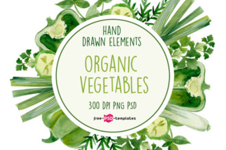 Free Organic Vegetables Watercolor Free Organic Vegetables Watercolor