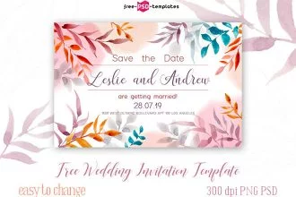 Free Wedding Invitation Template