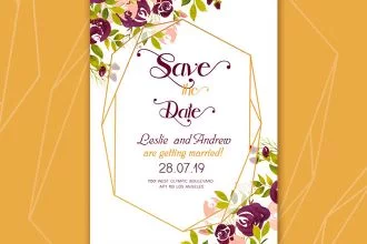 Free Wedding Template Watercolor