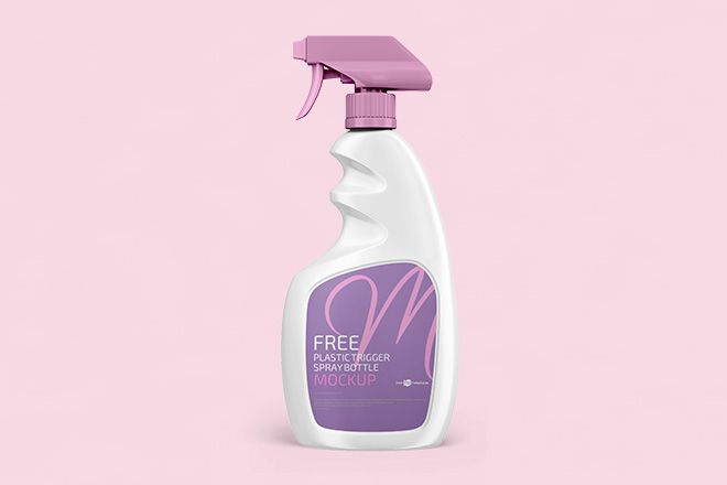 Download Free Psd Plastic Trigger Spray Bottle Mockup Template Free Psd Templates