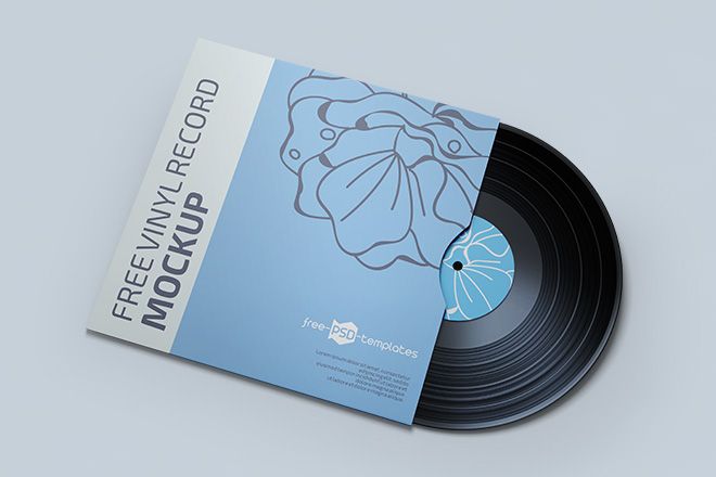 Download Free Psd Vinyl Record Mockup Template Free Psd Templates