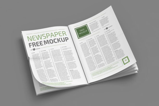 Download Free Newspaper Mockup Template In Psd Free Psd Templates