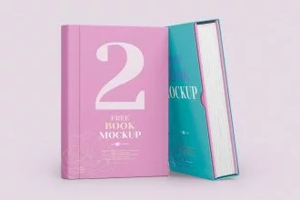 Free Book Mockup Templates in PSD