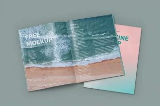 Free PSD Magazine Mockup Template