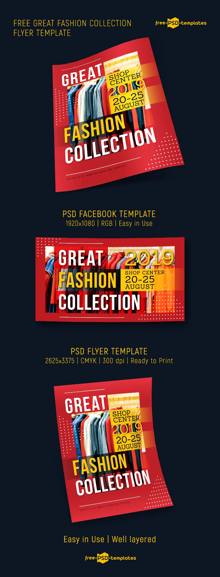 Free Great Fashion Collection Flyer Template