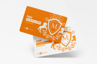 Free Plastic Cards Mockup Set Free Plastic Cards Mockup Set