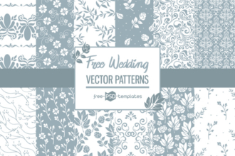 Free Vector Wedding Patterns Set Template Free Vector Wedding Patterns Set Template