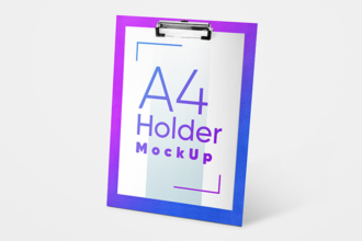 Free A4 Holder Mockup Set Free A4 Holder Mockup Set