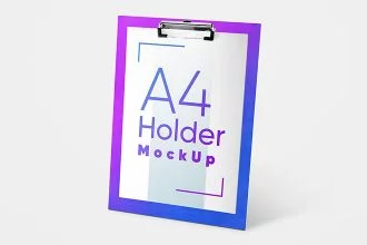 Free A4 Holder Mockup Set