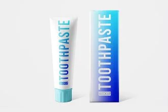 Free Toothpaste Mockup Set