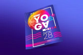 Free Yoga Club Flyer Template