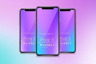 Free iPhone X Mockup Set