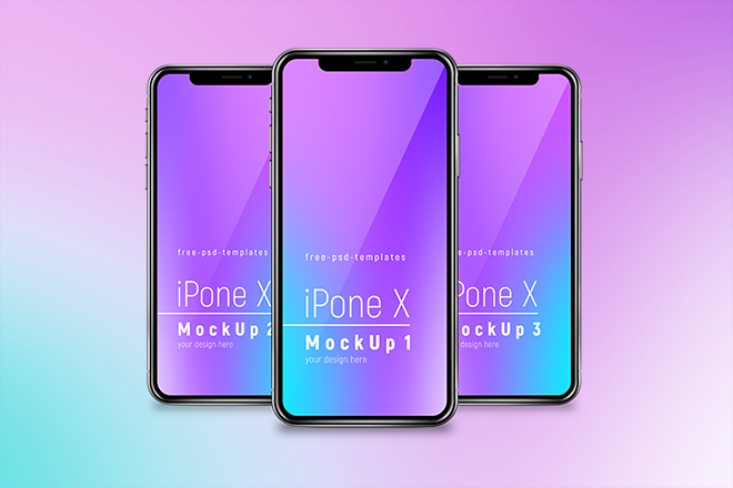 Download Free Iphone X Mockup Set Free Psd Templates