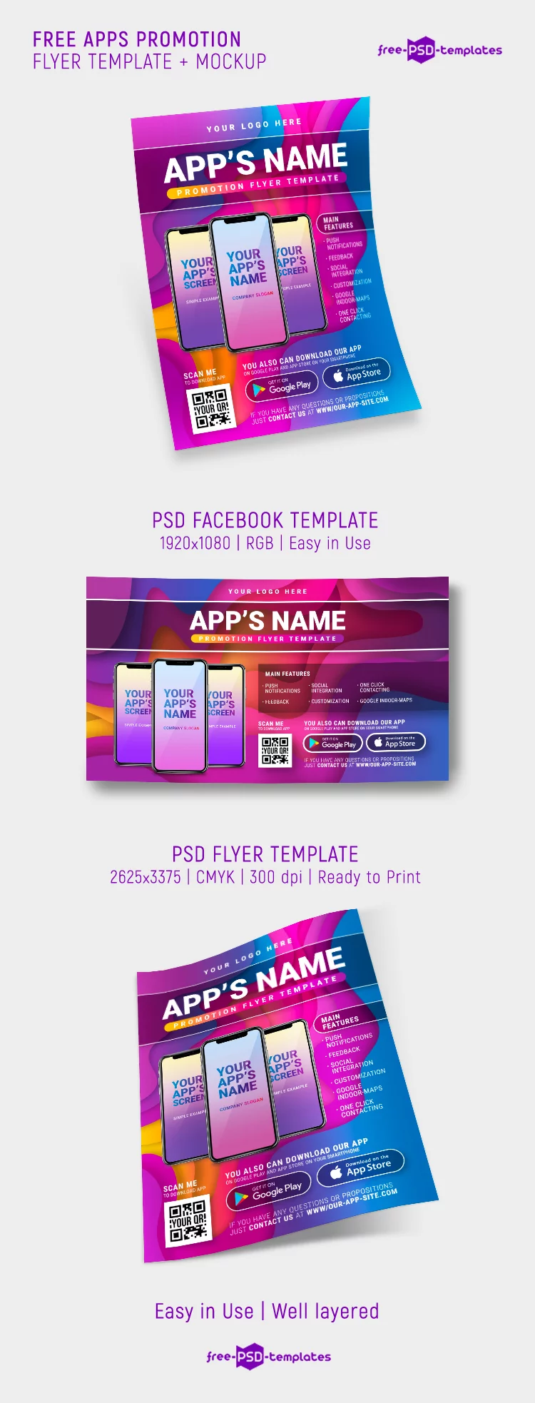 Free Apps Promotion Flyer Template