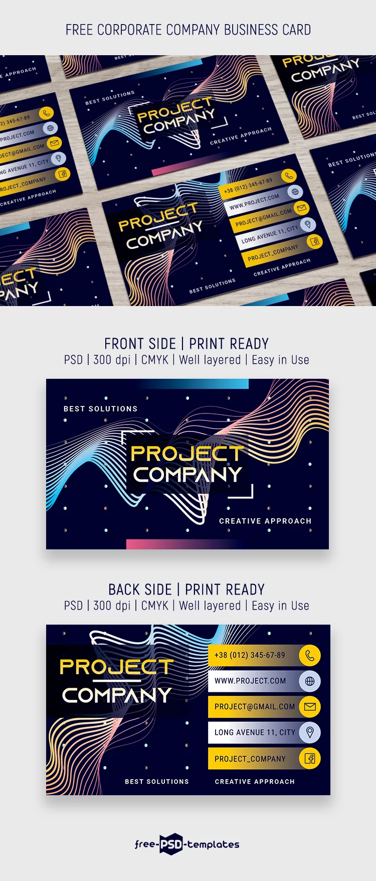 Free Corporate Company Business Card