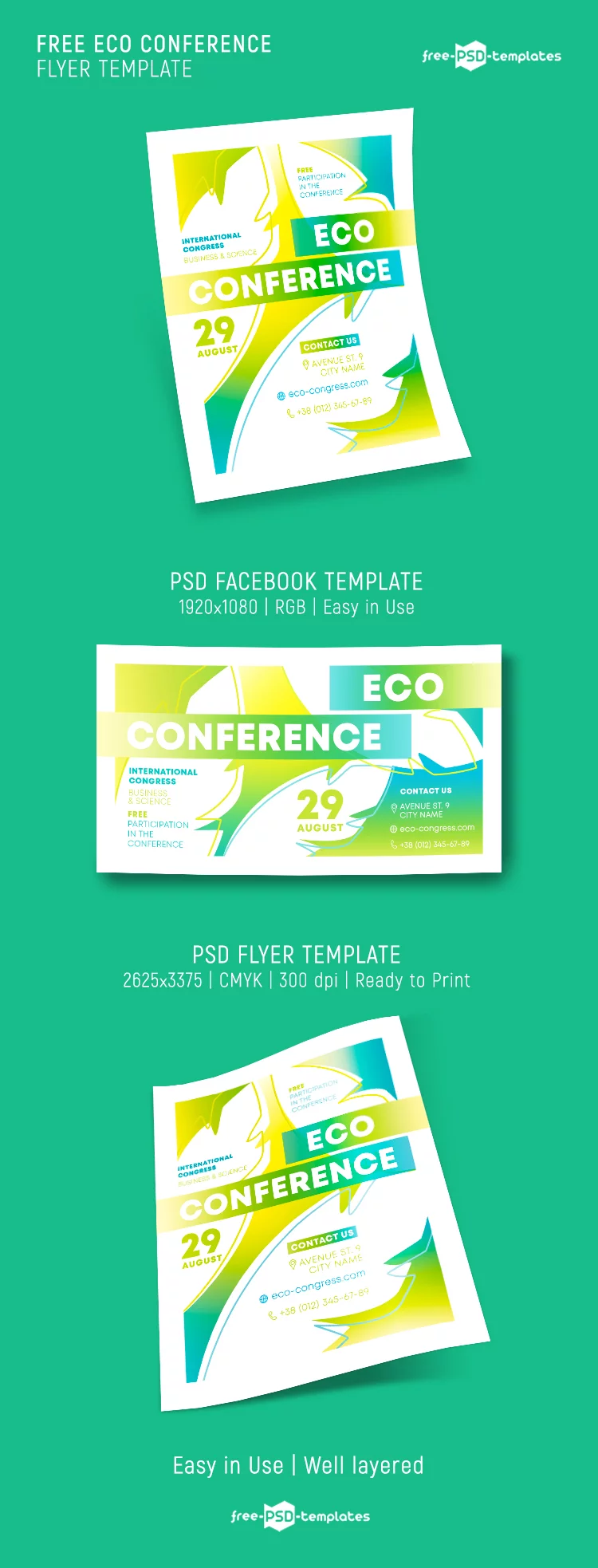 Free Eco Conference Flyer Template